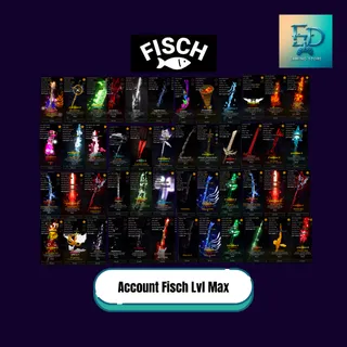 Account Fisch Lvl 2000 Max | 80% Rod + 7B C$ | Limited Account - Fast Delivery