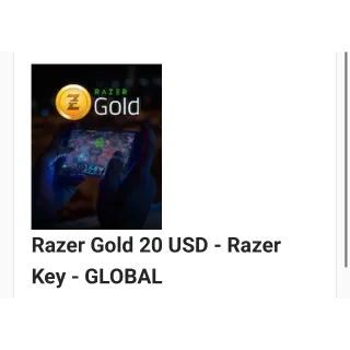 $20.00 USD Razer Gold