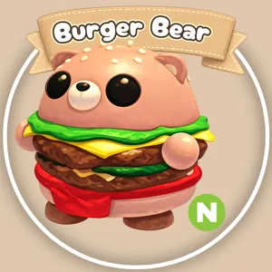 Neon Burger Bear