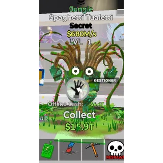 Jungle Spaghetti Tualetti 1 traits steal the brainrot fortnite