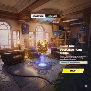 Fortnite Gold Zero Point Sprite