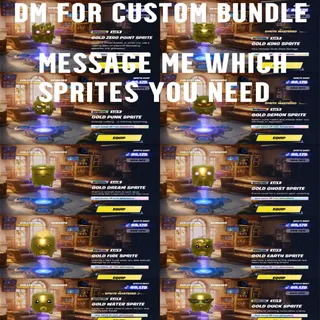 Fortnite All Gold Sprites Custom Request Bundle