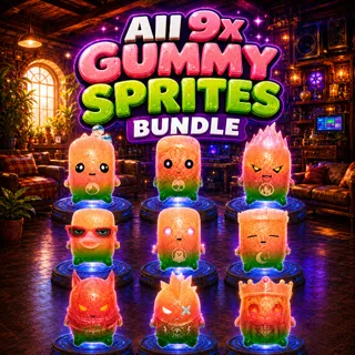 Fortnite All 9x Gummy Sprites Bundle