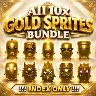 FORTNITE ALL GOLD SPRITES BUNDLE / INDEX ONLY