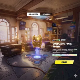 Fortnite Gold Zero Point Sprite