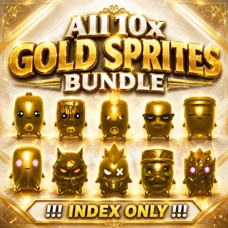 FORTNITE ALL GOLD SPRITES BUNDLE / INDEX ONLY