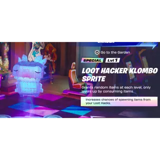 Fortnite LOOT HACKER KLOMBOSPRITE LV5