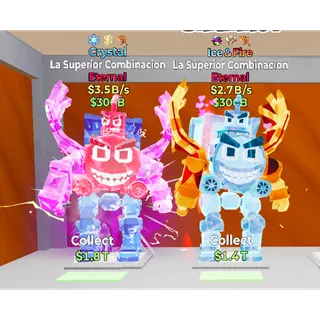 Fortnite Steal The Brainrot    Crystal  Ice&Fire La Crazy Combinacion 