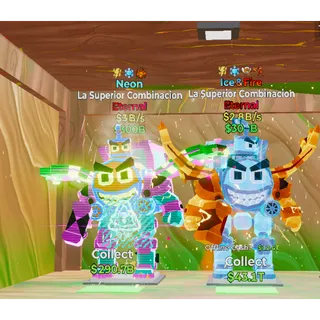 Fortnite Steal The Brainrot  Neon La Superior Combinacion 4trait 3B/S  Ice&Fire La Superior Combinacion 4trait 2.8B/S