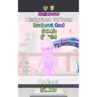 Fortnite Steal The Brainrot    Rainbow Missilpython Turbozzo