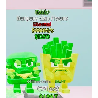 Fortnite Steal The Brainrot Toxic Burguro dan Fryuro