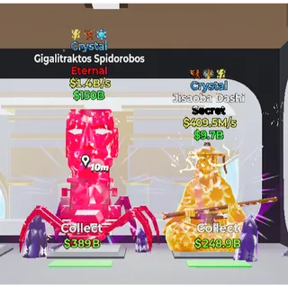 Fortnite Steal The Brainrot  Crystal Gigalitraktos Spidorobos Crystal Jisaoba Dashi bundle