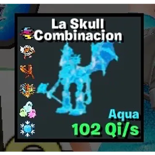 Fortnite Steal The Brainrot Aqua La Skull Combinacion 5trait 250lvl 110Qi