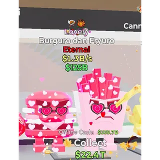 Fortnite Steal The Brainrot Lovely Burguro dan Fryuro