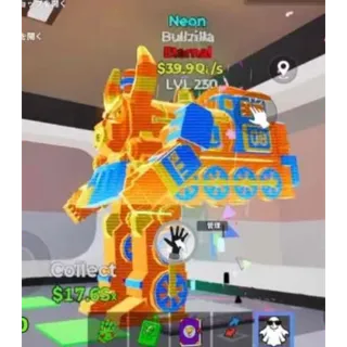 Fortnite Steal The Brainrot Neon Bullzilla