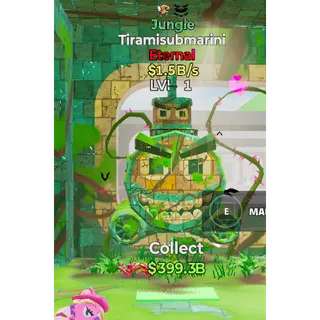 Fortnite Steal The Brainrot Jungle Tiramisubmarini 2trait