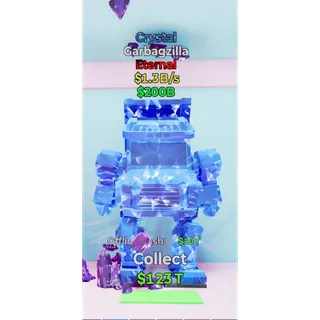 Fortnite Steal The Brainrot   Crystal Garbagzilla