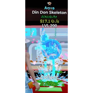 Fortnite Steal The Brainrot Aqua Din Don Skeleton 1Trait   