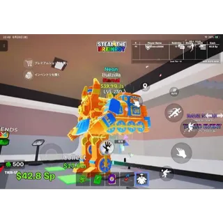 Fortnite Steal The Brainrot  Neon Bullzilla