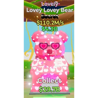 Fortnite Steal The Brainrot Lovely Lovey Lovey Bear Super Cute！！！