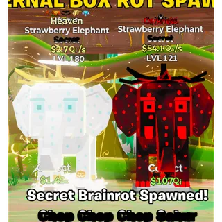 Fortnite Steal The Brainrot Heaven Darkness Strawberry Elephant 