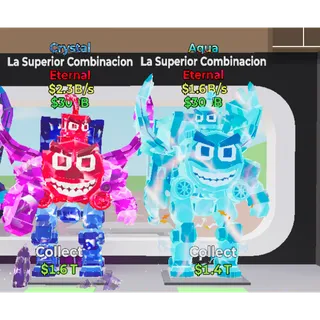 Fortnite Steal The Brainrot  Crystal Aqua La Superior Combinacion