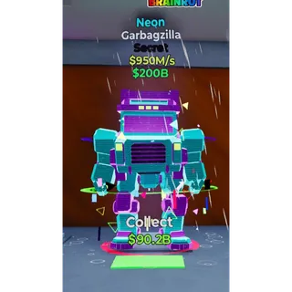 Fortnite Steal The Brainrot  Neon Garbagzilla