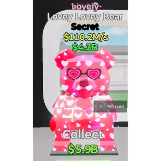 Fortnite Steal The Brainrot Lovely Lovey Lovey Bear Super Cute！！！