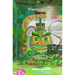 Fortnite Steal The Brainrot Jungle Tiramisubmarini 2trait