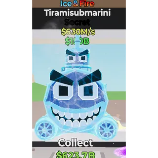 Fortnite Steal The Brainrot  Ice&Fire Tiramisubmarini