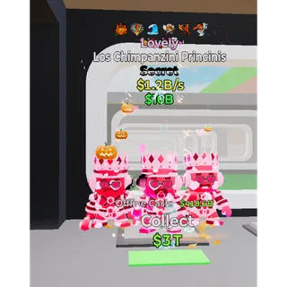 Fortnite Steal The Brainrot  Lovely Los Chimpanzini Princinis  6 features   1.2B/s!!!!!