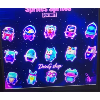 Fortnite All new 14 Loot Hacker Sprites  level 1