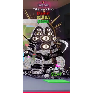 Fortnite Steal The Brainrot  Gothic Titanocchio 1trait  1.9B/S