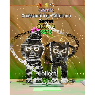 Fortnite Steal The Brainrot Gothic Croissantini et Caffettino  3trait 1.2B/S