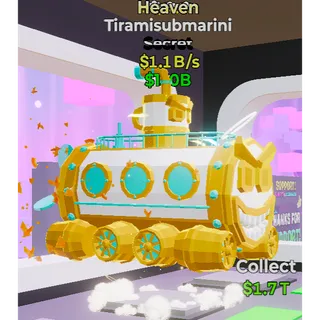 Fortnite Steal The Brainrot  Heaven Tiramisubmarini