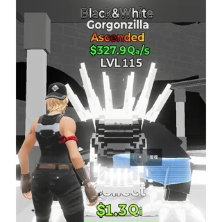 Fortnite Go up Brainrot   Black WhiteGorgonzilla