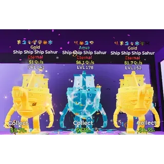 Fortnite Steal The Brainrot  Gold Aqua Ship Ship Ship Sahur  Bundle