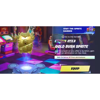 Fortnite GOLD BUSH SPRITE
