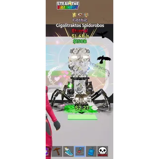 Fortnite Steal The Brainrot Gothic Gigalitraktos Spidorobos 3trait  1.4B/S