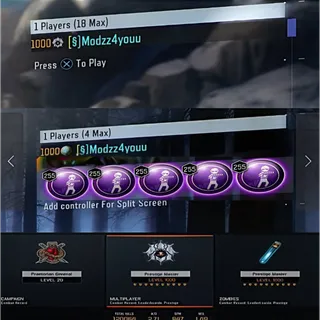 Black ops 3 | LEVEL 1000 + DARK MATTER + UNLOCK ALL + MODDED COLOURED NAME | 25+ DLC WEAPONS *PS4/5*