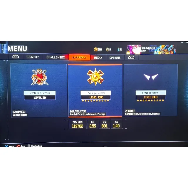 Bo3 | Black ops 3 modded account | Level 1000 + Dark Matter +