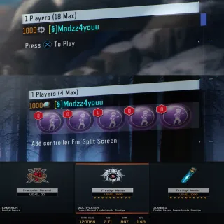 Black ops 3 | LEVEL 1000 + 500K LIQUID DIVINIUM + DARK MATTER + UNLOCK ALL + MODDED COLOURED NAME | 25+ DLC WEAPONS *PS4/5*