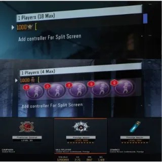 Black ops 3 | LEVEL 1000 + MODDED INVISIBLE NAME + DARK MATTER + UNLOCK ALL | 25+ DLC WEAPONS *PS4/5*