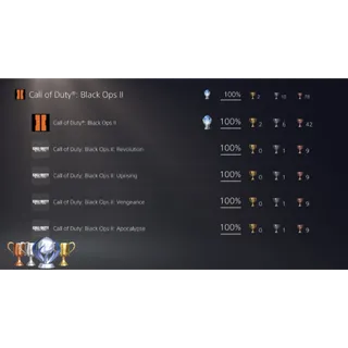 BLACK OPS 2 BO2 - 🏆PLATINUM TROPHY🏆 - FAST DELIVERY - PS4/PS5 ONLY