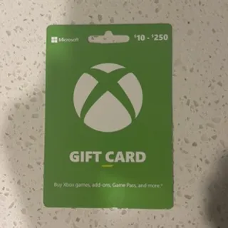 Xbox gift card