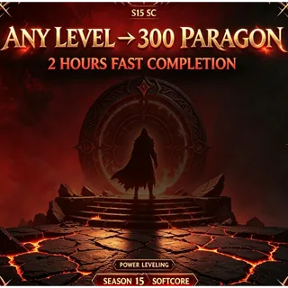 Diablo IV    S15 SC Any Level → 300 Paragon in 2 Hours