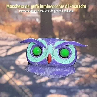 Fasnacht Owl Glowing Mask