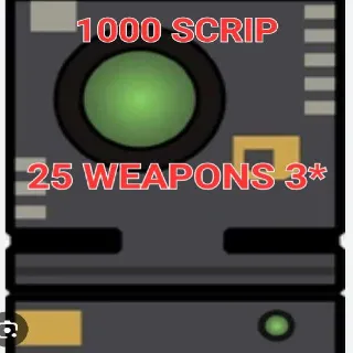 Scrip 25 Weapons 3*