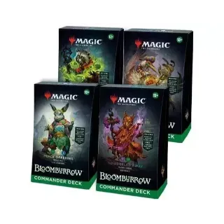 Magic MTG Bloomburrow Set 4 Commander Decks SEALED