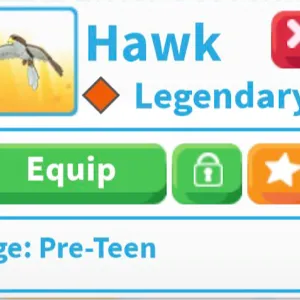 legendary pet hawk